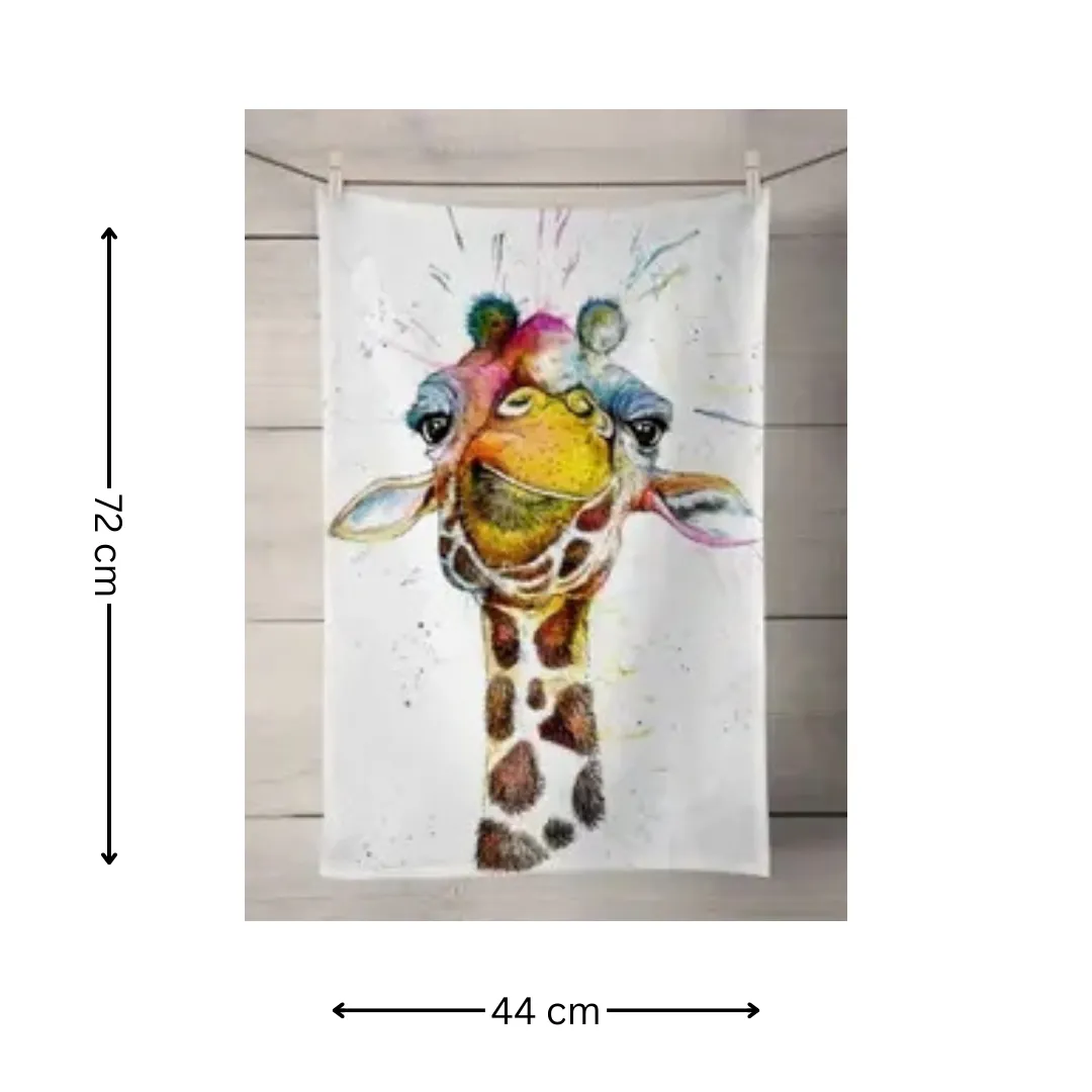 100% COTTON GIRAFFE TEA TOWEL