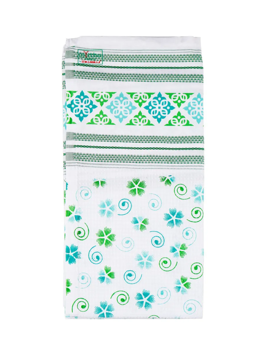 100% Cotton Printed Bath Towel Blossom (Pack of 2)