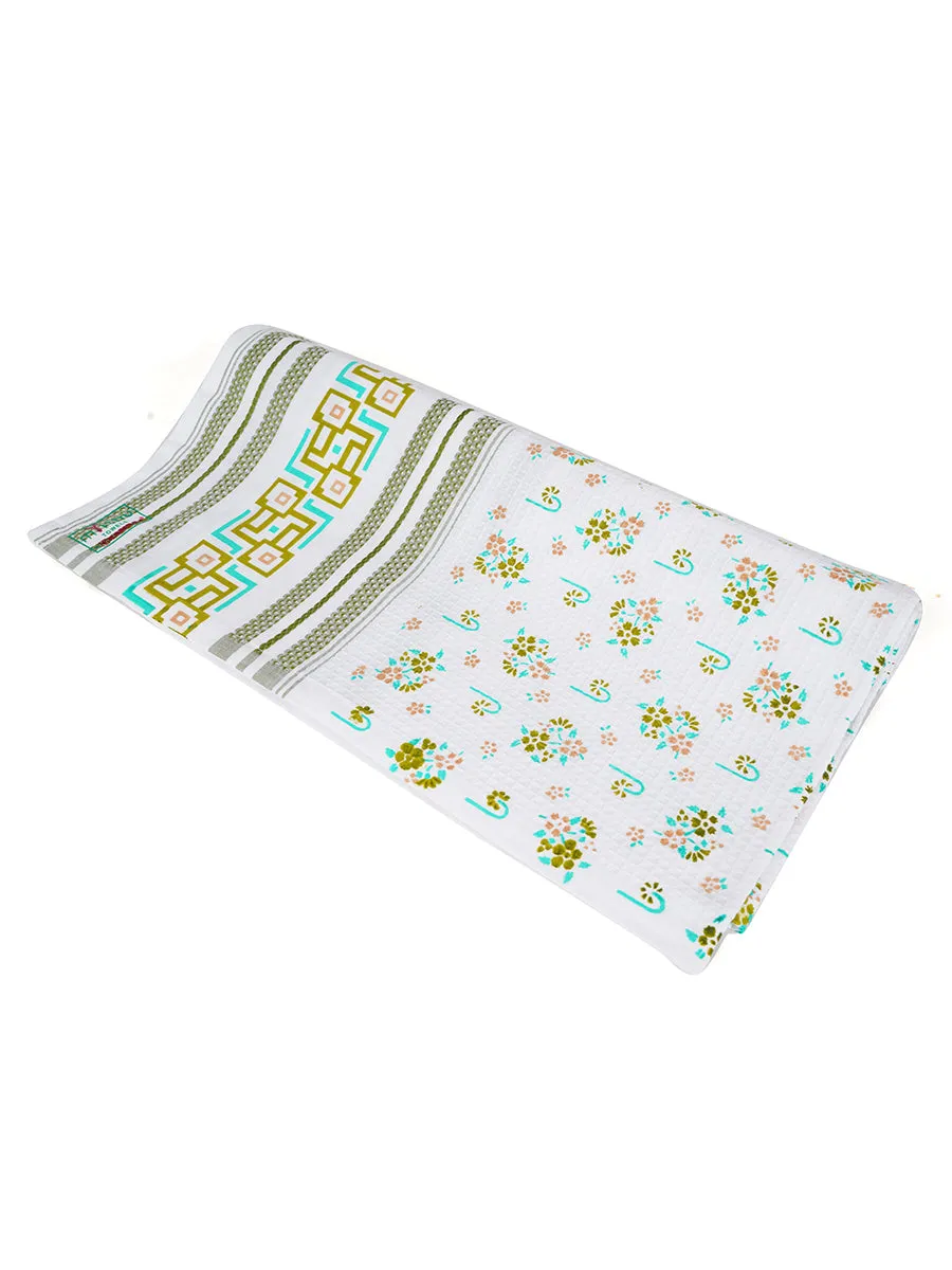 100% Cotton Printed Bath Towel Blossom (Pack of 2)