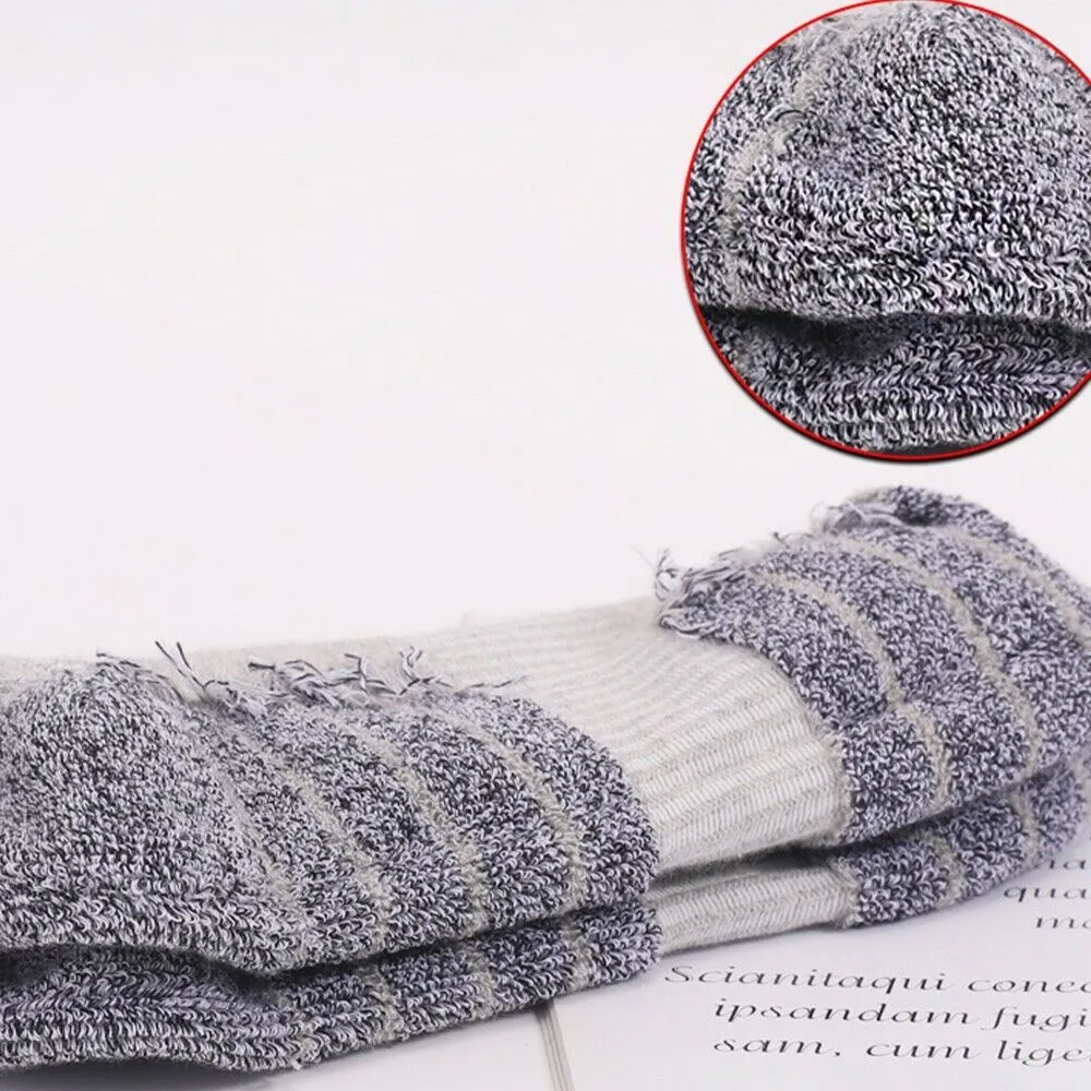 2Pack Outdoor Sports Therma Thickened Towel Bottom Sock EU39-42 Dark Gray