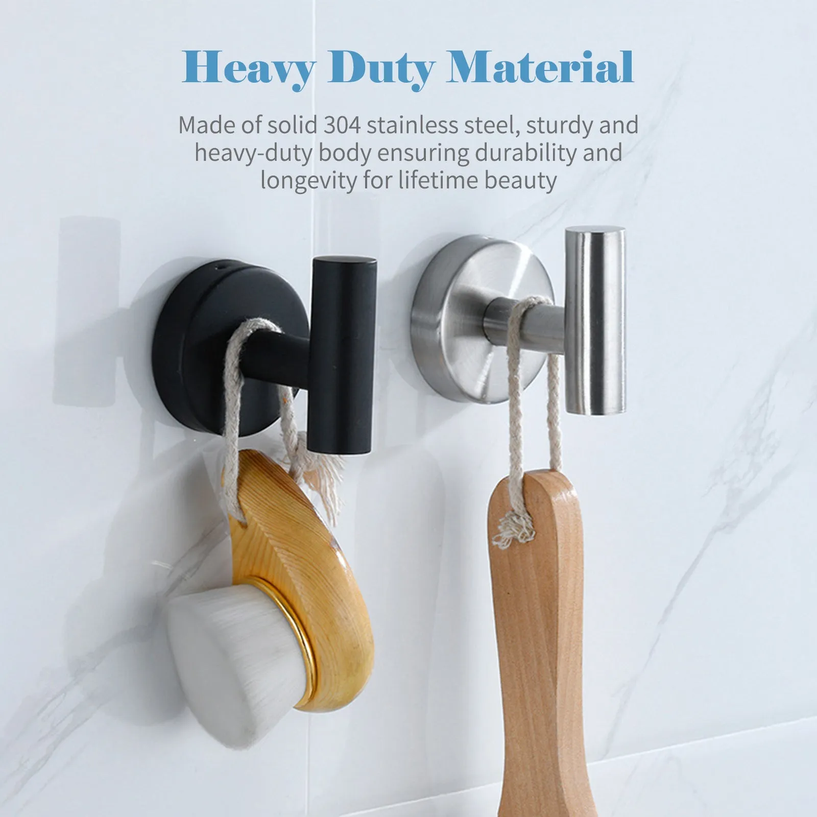 3PCS Toilet Paper Holder Hook Set