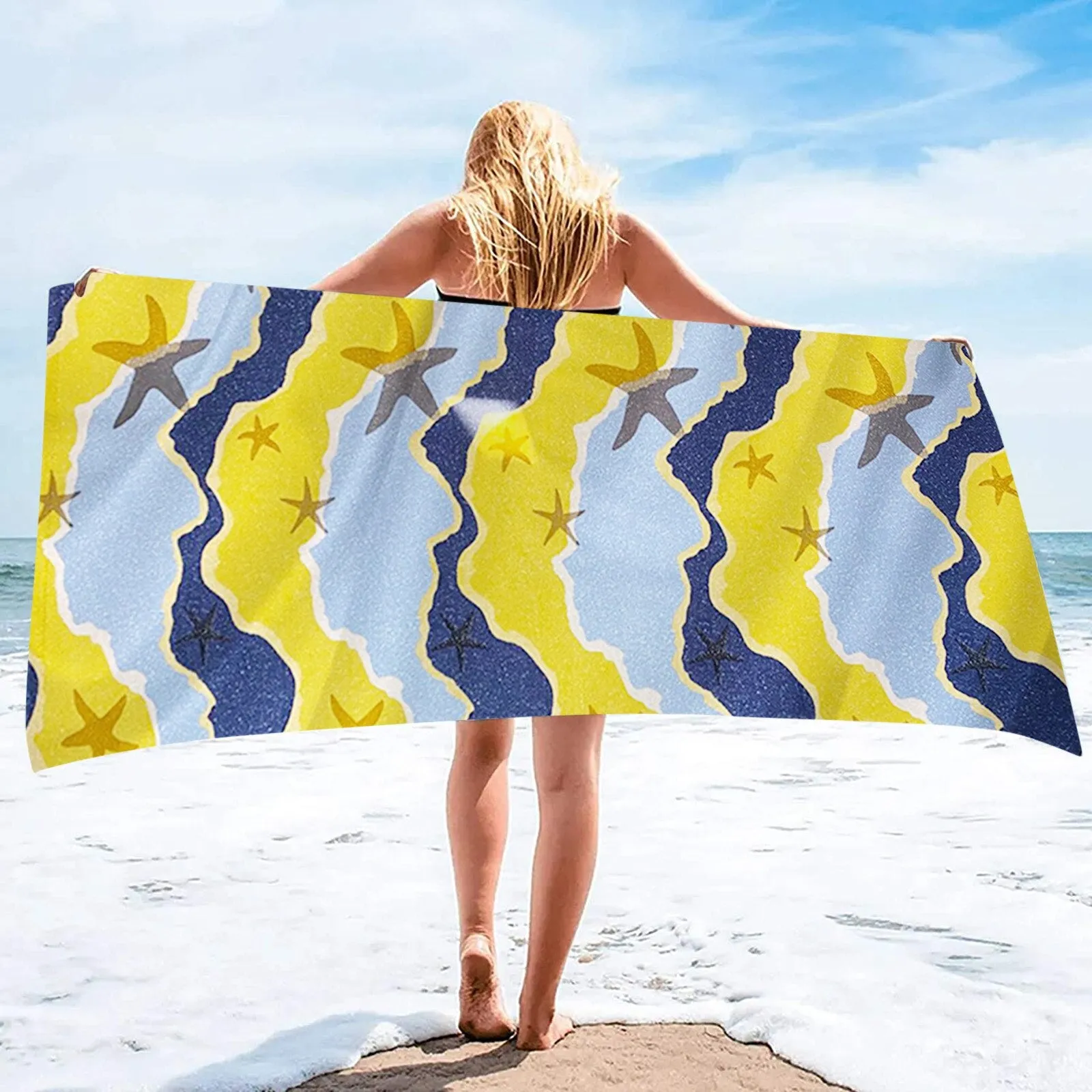 4# Sand Free Quick Dry Beach Towel Microfiber Multifunctional Bath Towels Beach Cushion Swimming Personalized Beach Towels