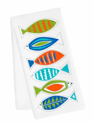 6 Fish Tea Towel