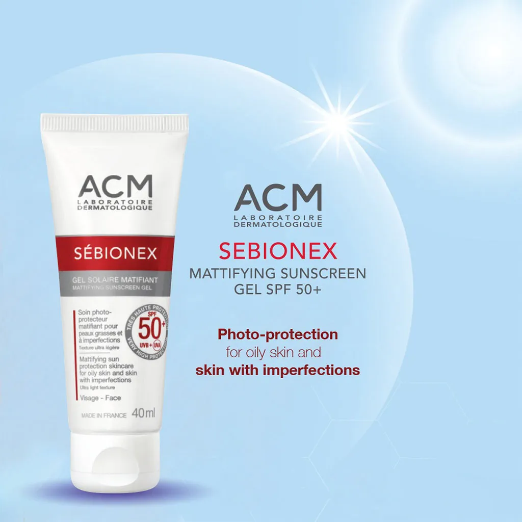 ACM Sebionex SPF50  Mattifying Sunscreen Gel 40ml