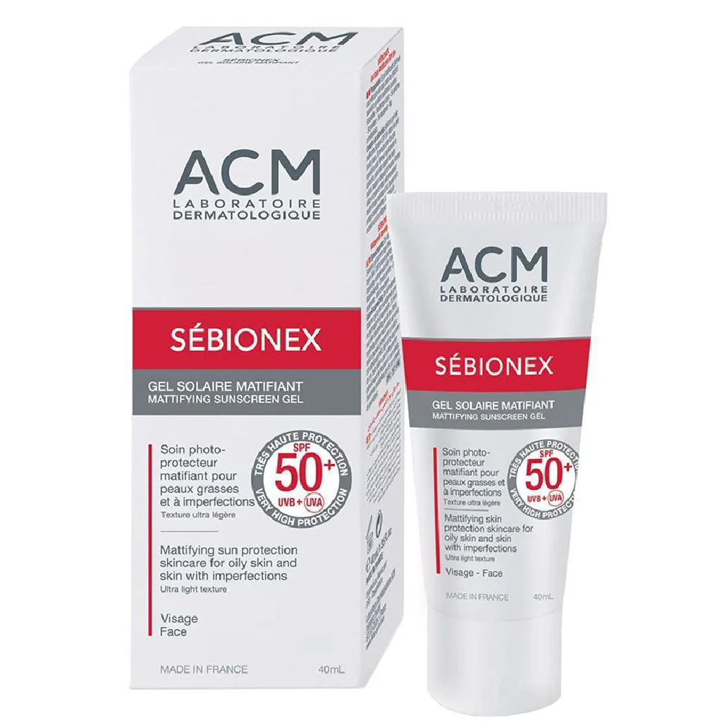 ACM Sebionex SPF50  Mattifying Sunscreen Gel 40ml