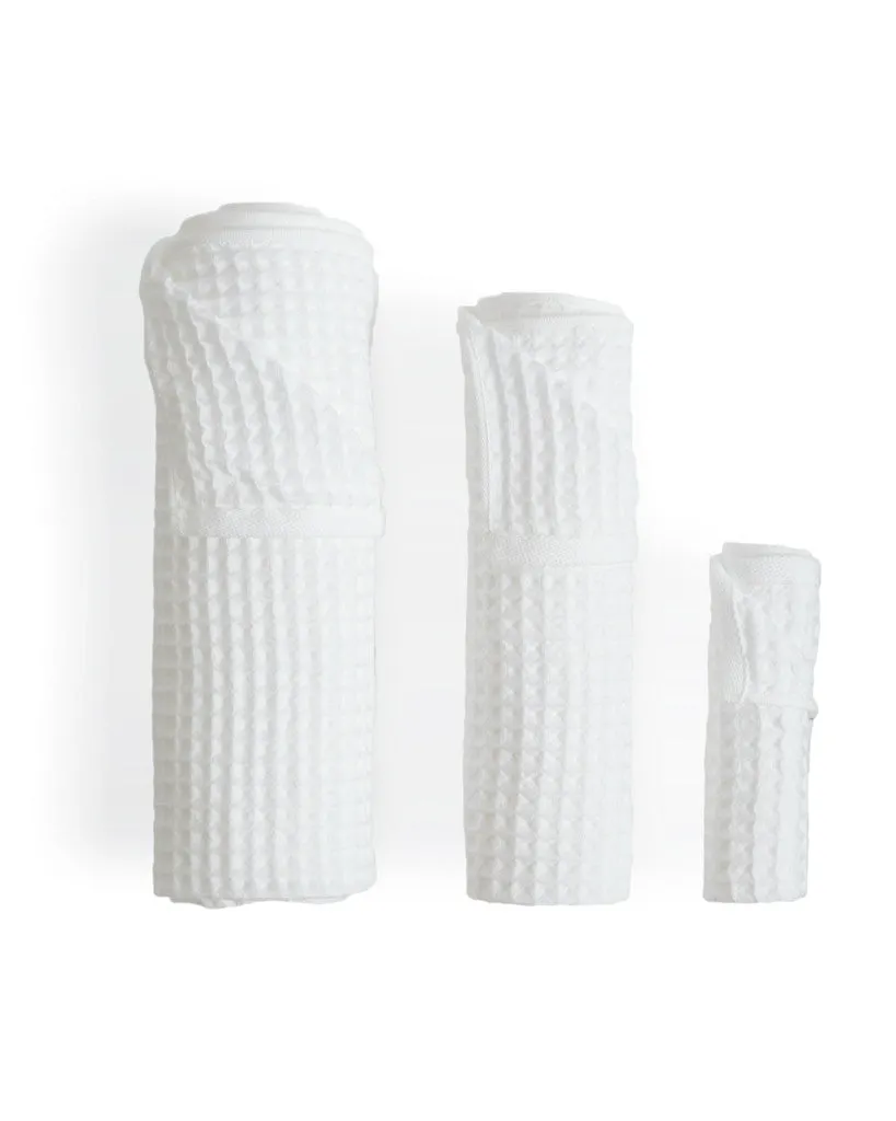 Air Waffle Towels - White