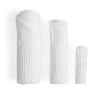 Air Waffle Towels - White