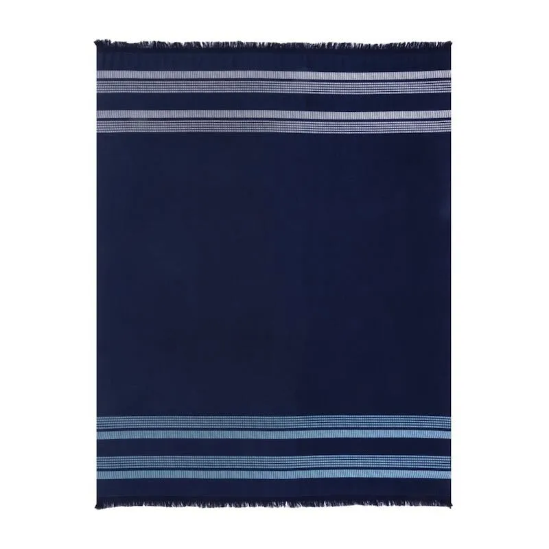 B Cruise Navy Foutah Towel by Hugo Boss Home