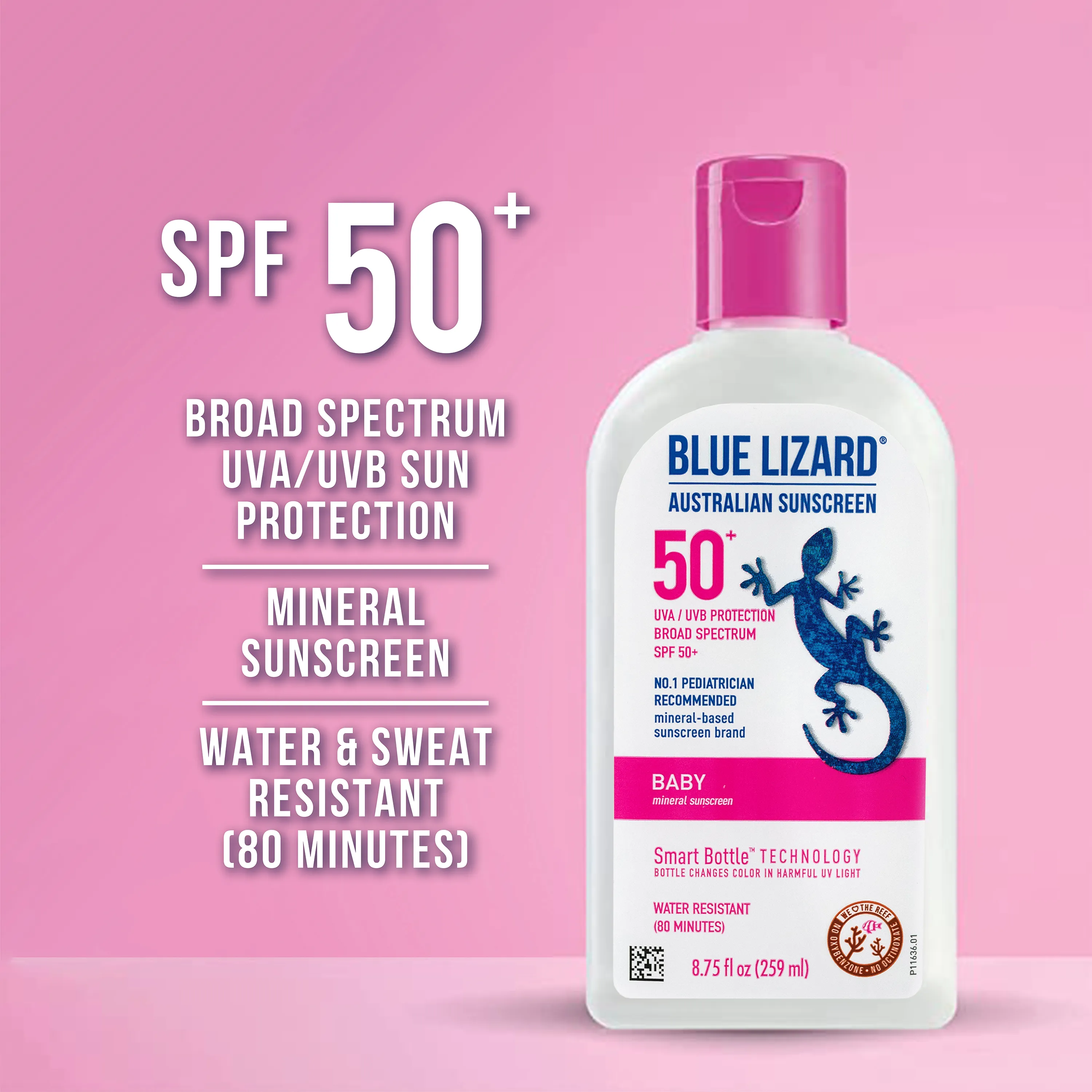 Baby Mineral Sunscreen * SPF 50  | 8.75 oz Bottle