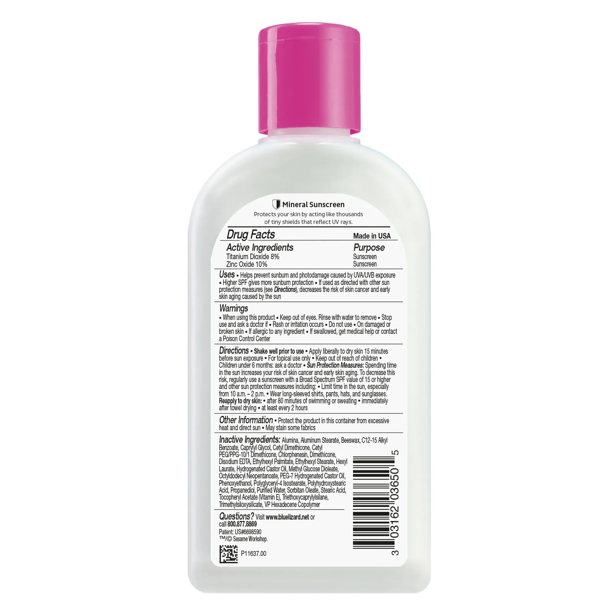 Baby Mineral Sunscreen * SPF 50  | 8.75 oz Bottle