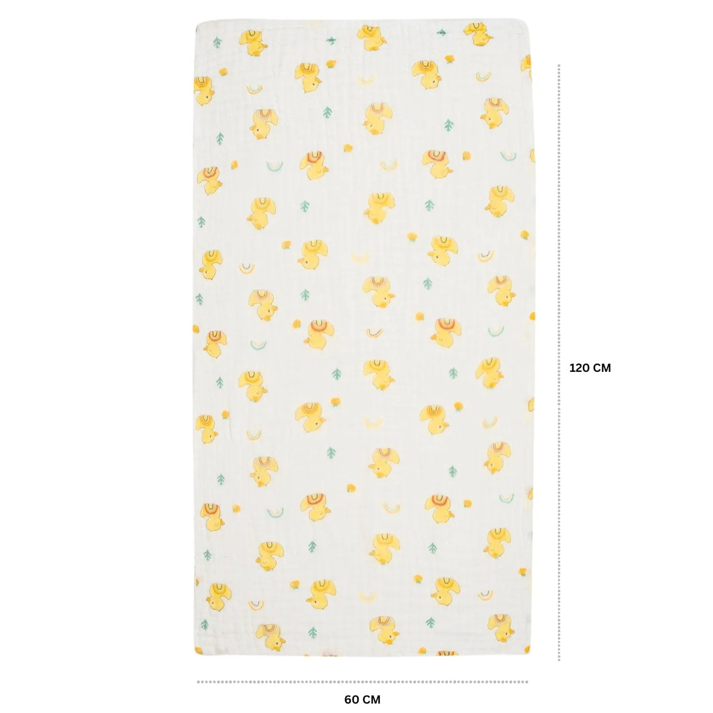 Baby Moo Duck 100% Cotton Ultra Soft Eco Friendly Absorbent Towel - White