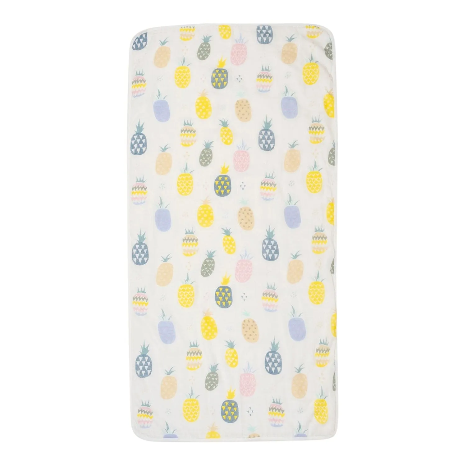 Baby Moo Pineapple 100% Cotton Ultra Soft Eco Friendly Absorbent Premium Bath Towel - White