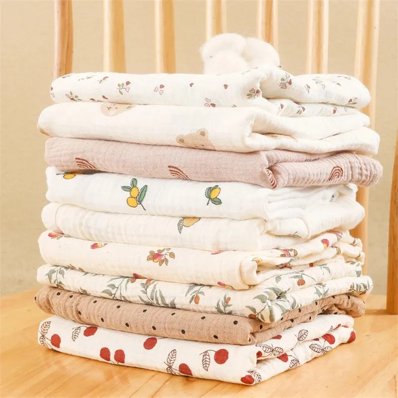 Baby Swaddle Blanket Cotton Gauze Super Soft Newborn Swaddle Quick Dry Kids Bath Towel Baby Stroller Blanket Cover