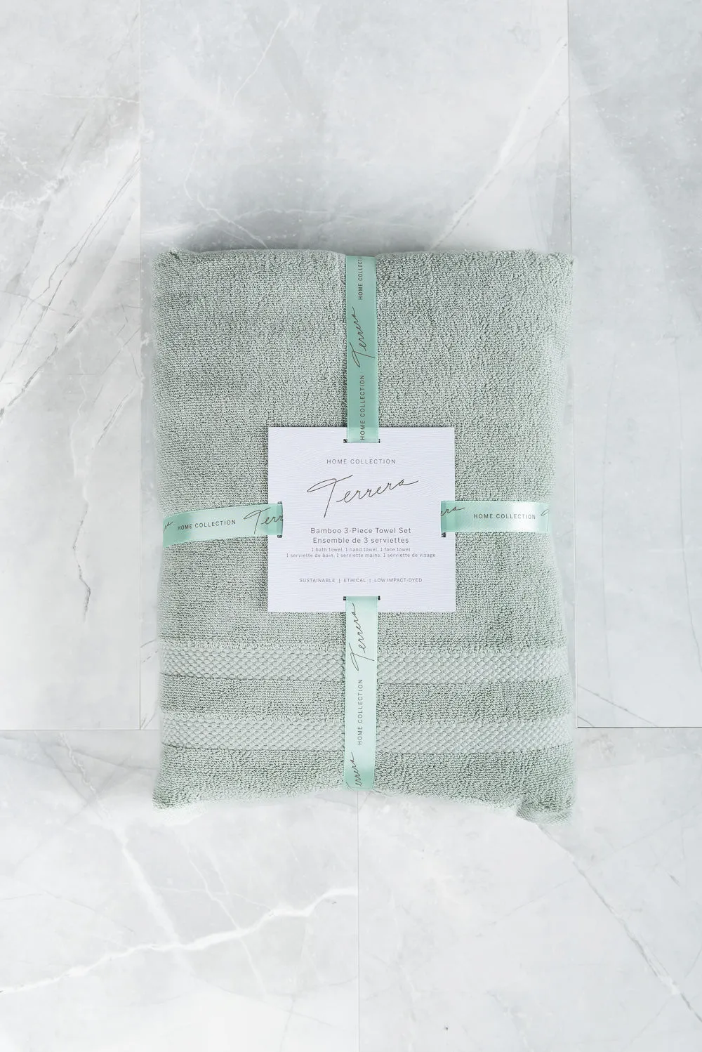 Bamboo 3-Piece Towel Set - Desert Sage