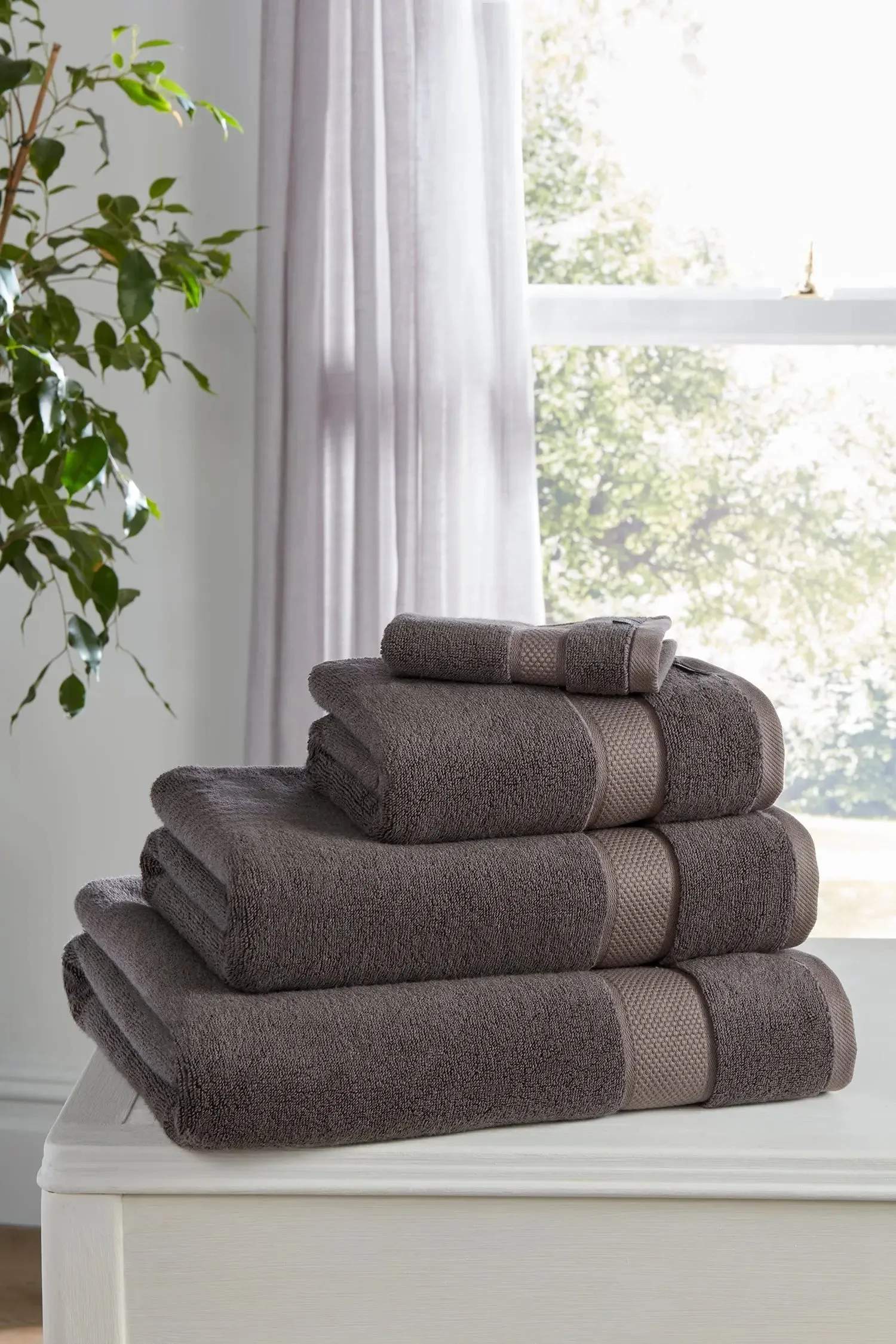 Bamboo Towel Bale in Smoke Grey