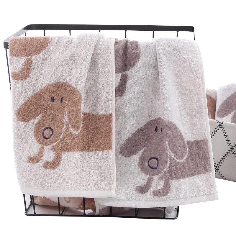 Bathroom Dachshund Towel Set