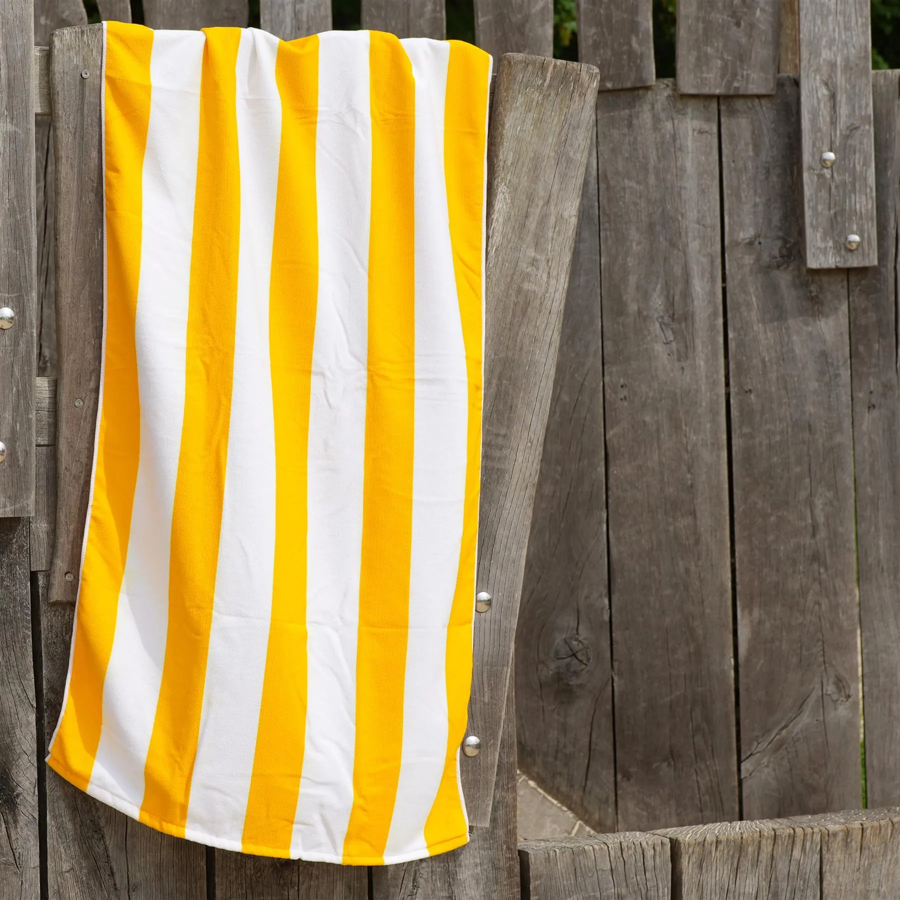 Beach Bath Towel Large Microfibre Orange Striped