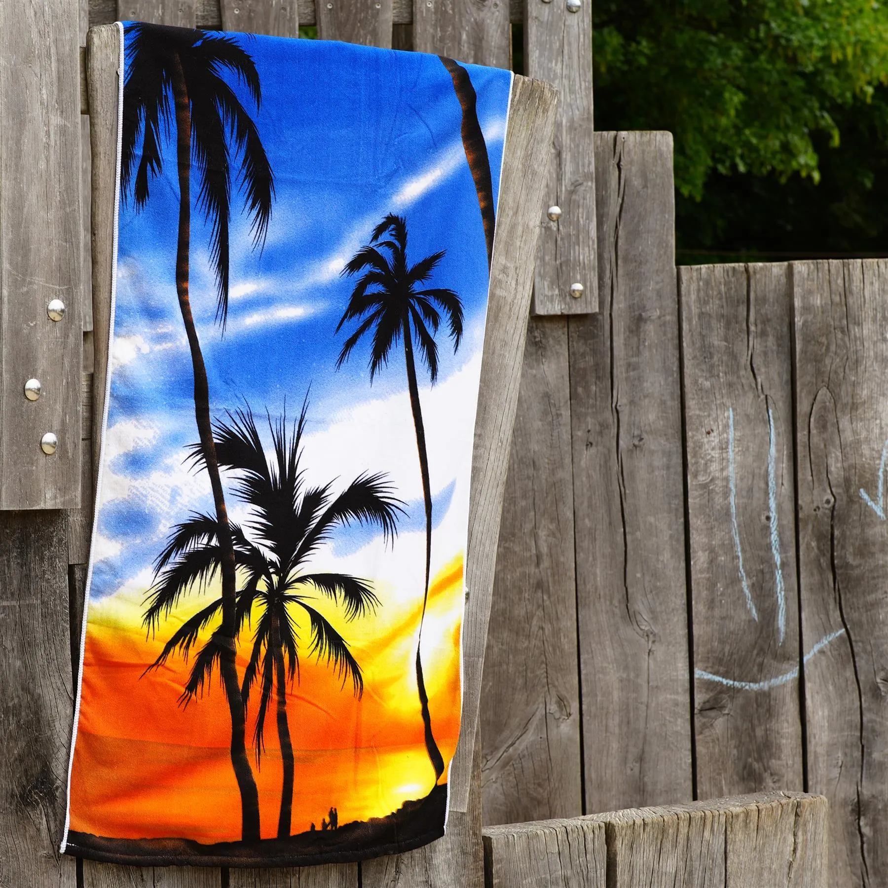 Beach Bath Towel Sunrise Design Microfibre Towel