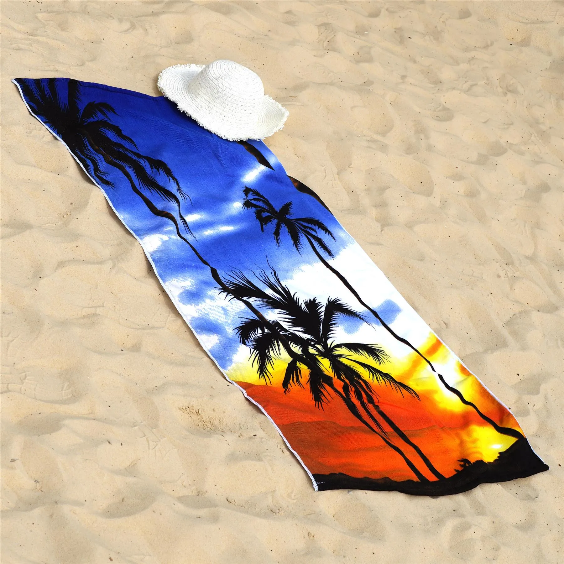 Beach Bath Towel Sunrise Design Microfibre Towel