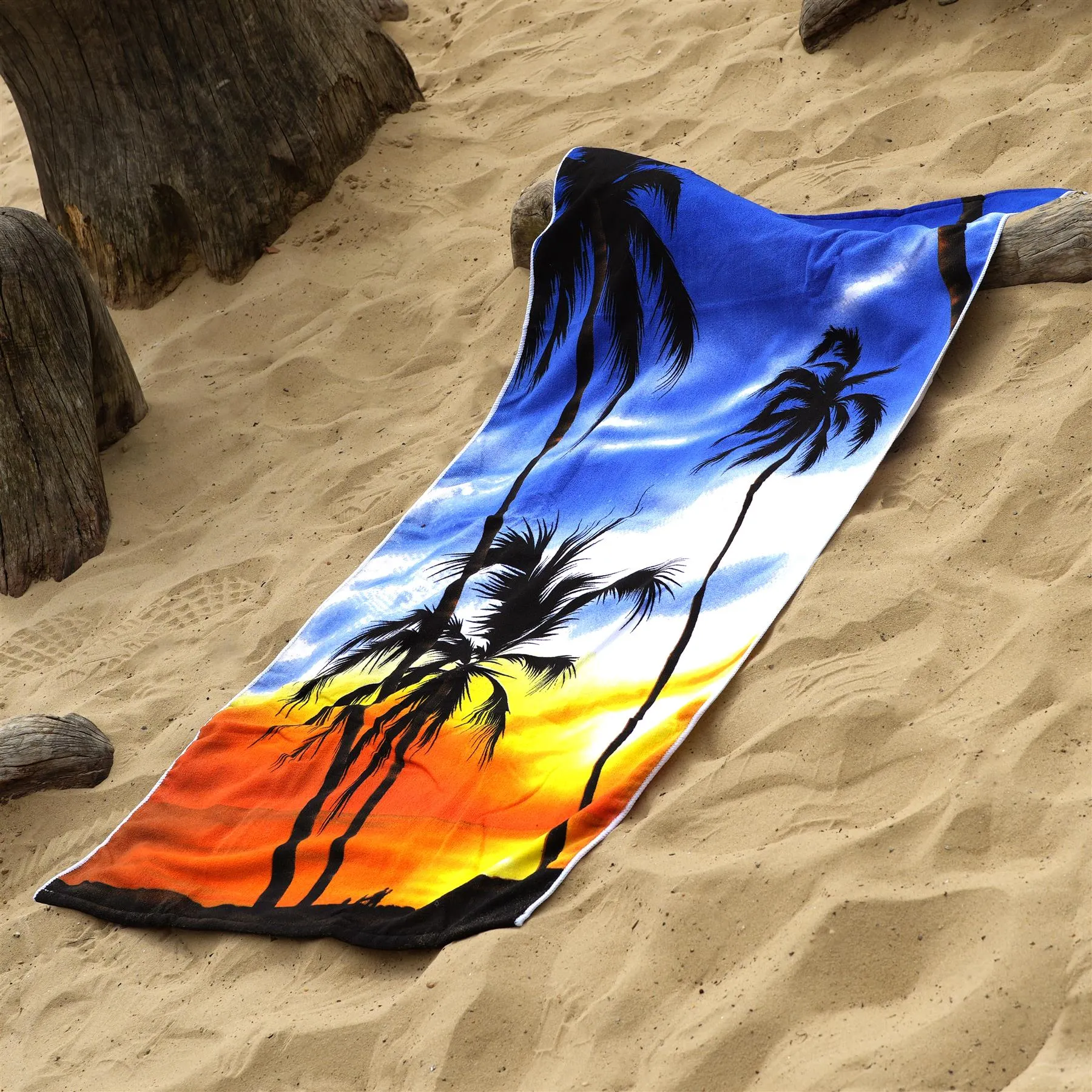 Beach Bath Towel Sunrise Design Microfibre Towel