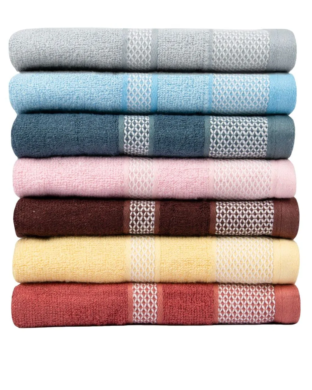 BePlush Zero Twist Bamboo Hand Towels Set of 4 Emerald Blue & Pink : Ultra Soft, Highly Absorbent, Quick Dry, Anti Bacterial Napkins for Hand Towel || 450 GSM, 40 X 60 cms