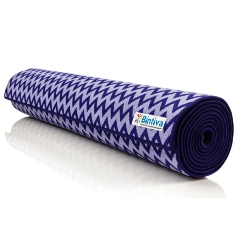 Bintiva Chevron Style Yoga Towel Hybrid Mat