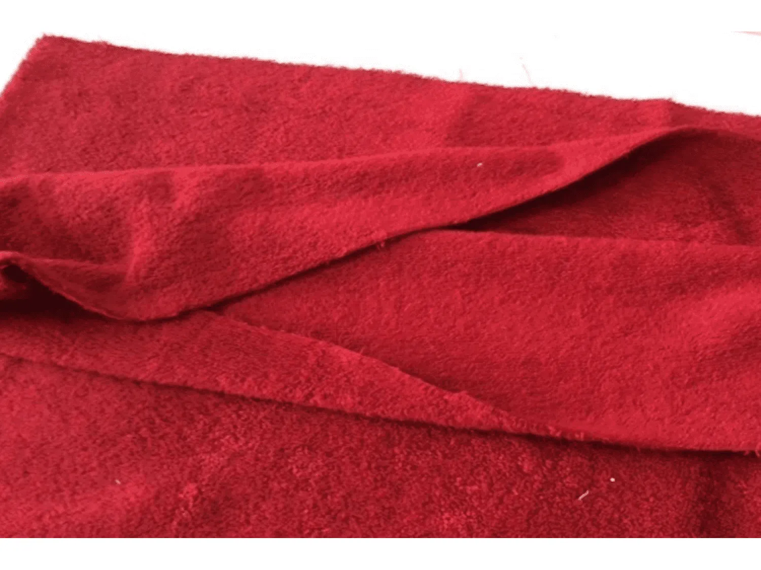 BORDEAUX RED - Pure Cotton Thick LUXURY Terry TOWELLING Fabric 400 gsm