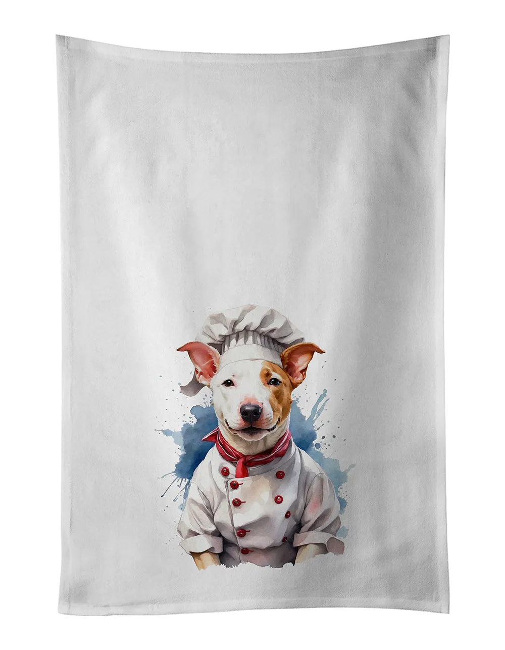 Bull Terrier Chef Kitchen Towel Set of 2