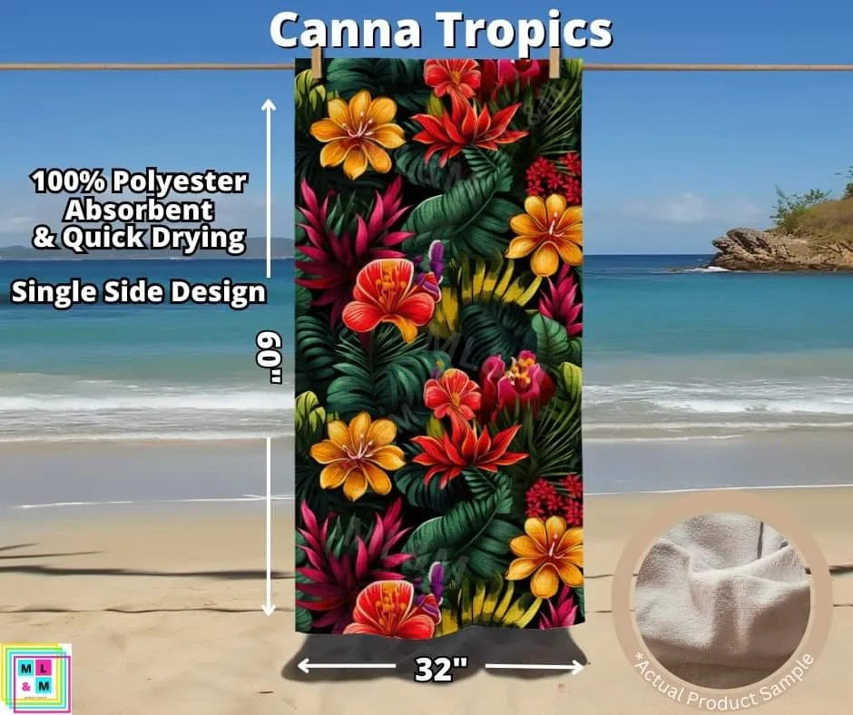 Canna Tropics Towel by ML&M