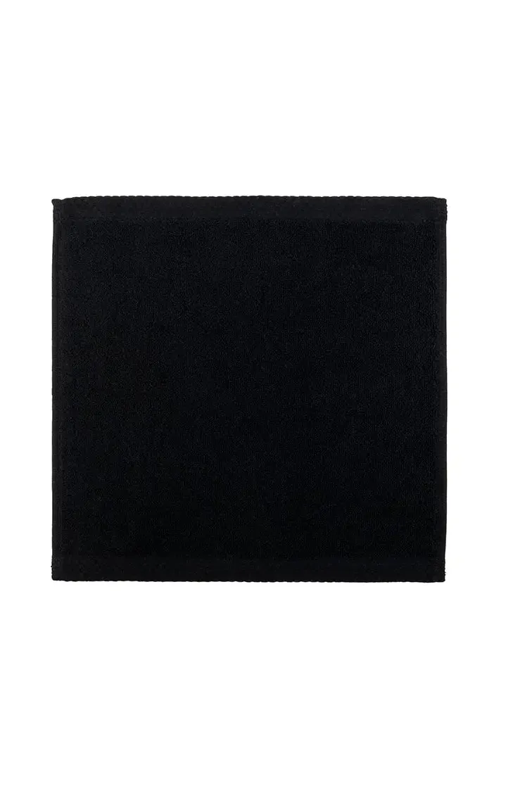 Caviar Black Luxus Cotton Face Towel