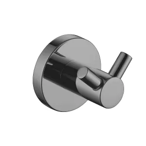 Clio Double Robe Hook Gunmetal