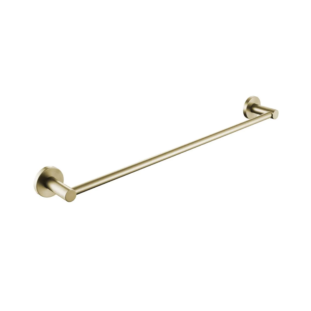 Clio Single Towel Rail 600mm Brushed Gold