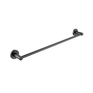 Clio Single Towel Rail 600mm Gunmetal