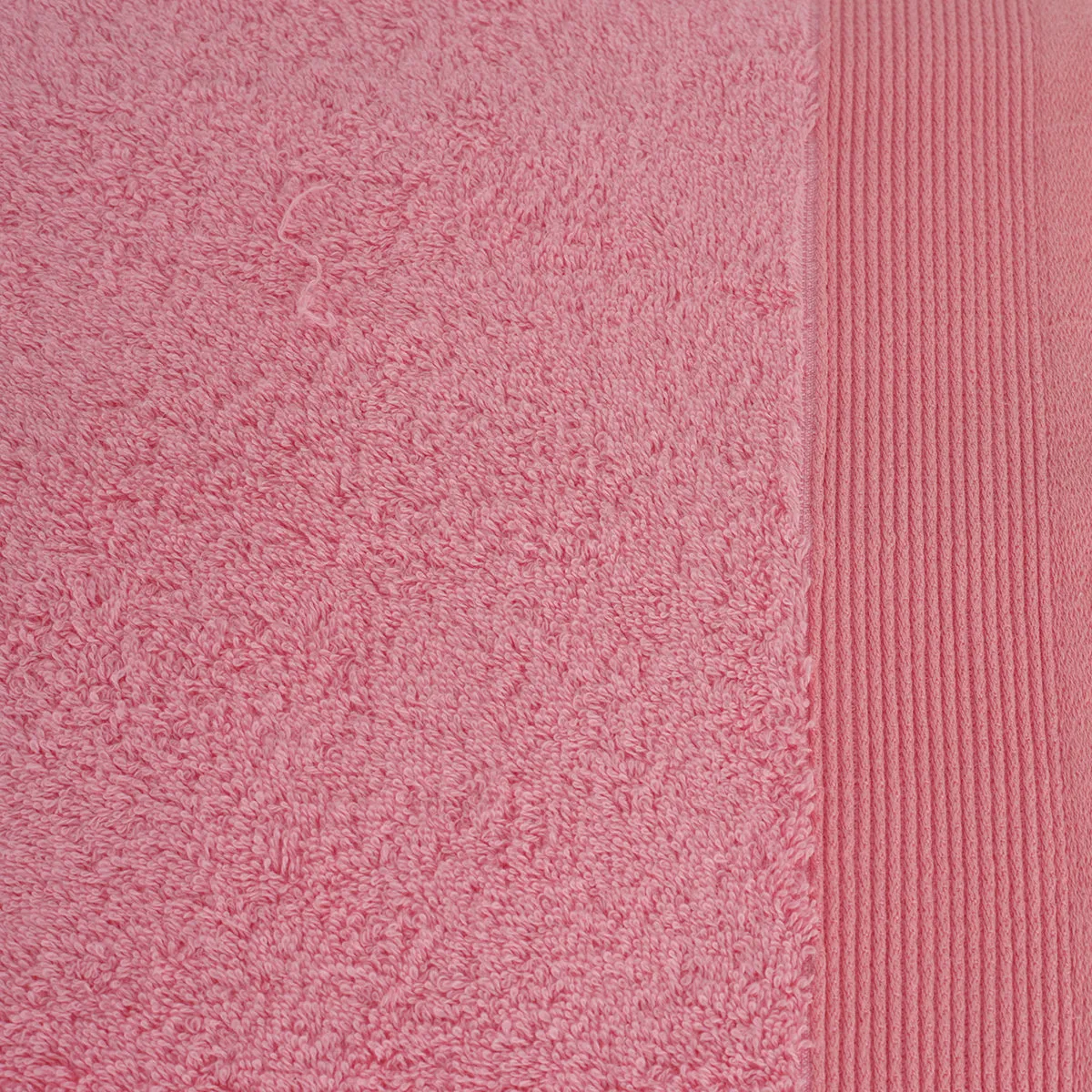 Colorart Embedded Stripe Salmon Pink Towel