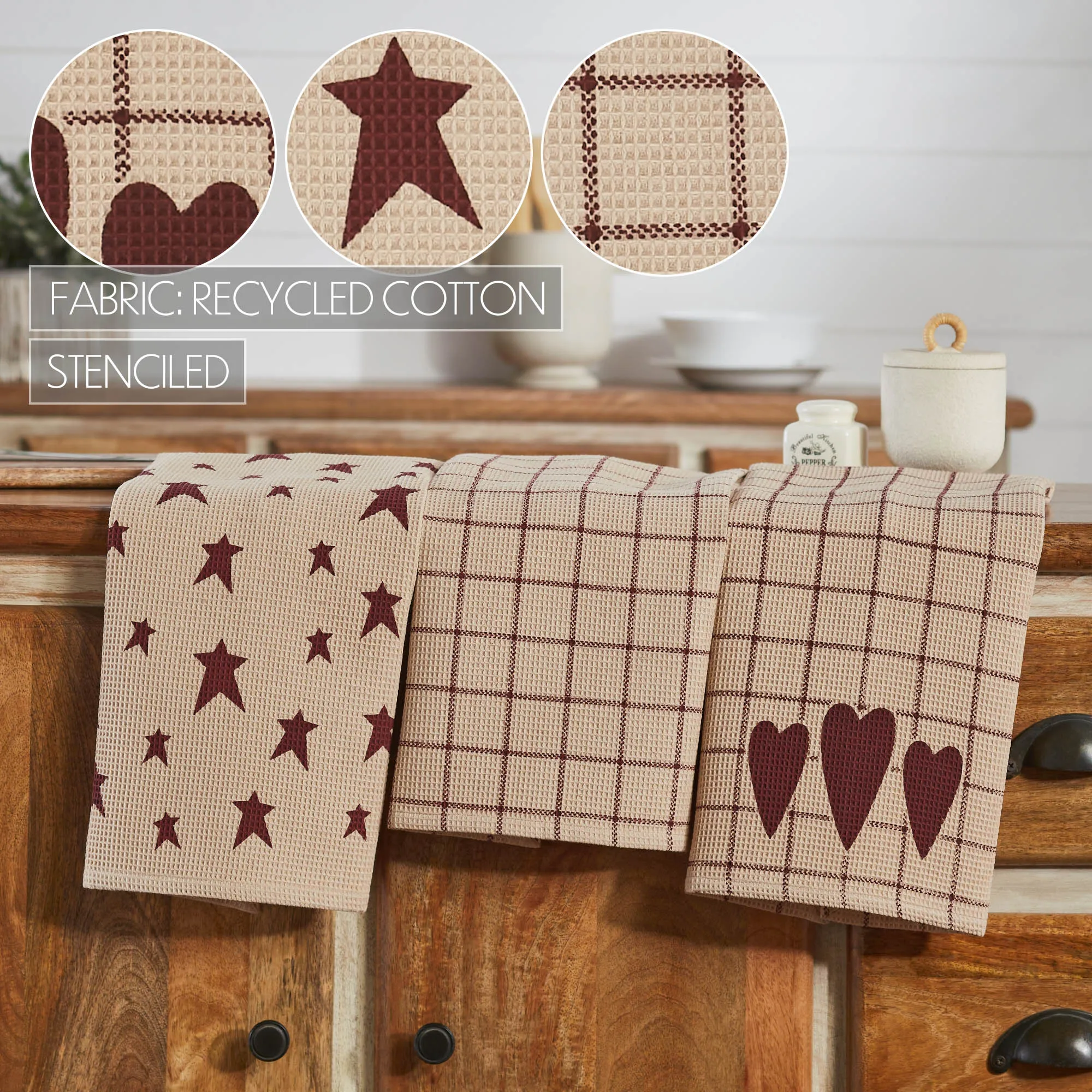 Connell Tea Towel Set of 3 19x28