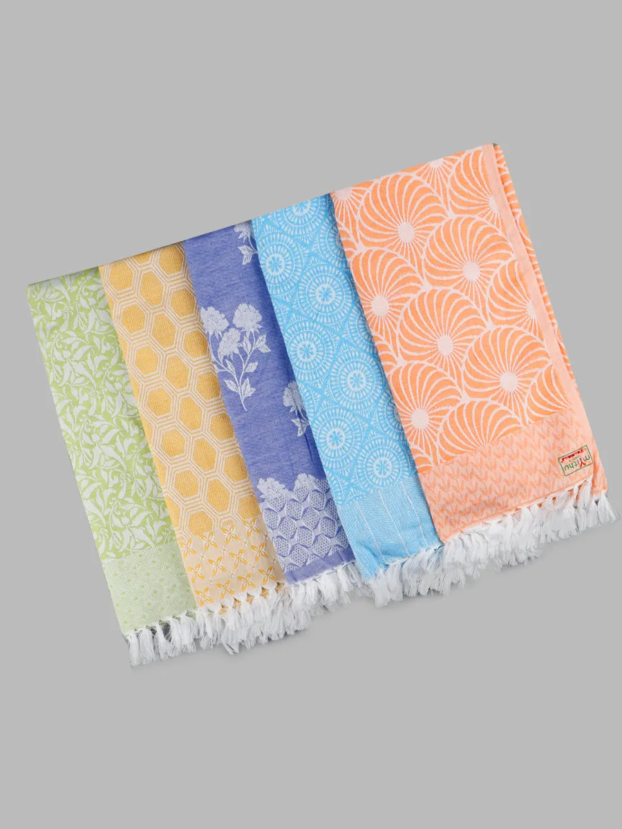 Cotton Colour Bath Towel Jakkard