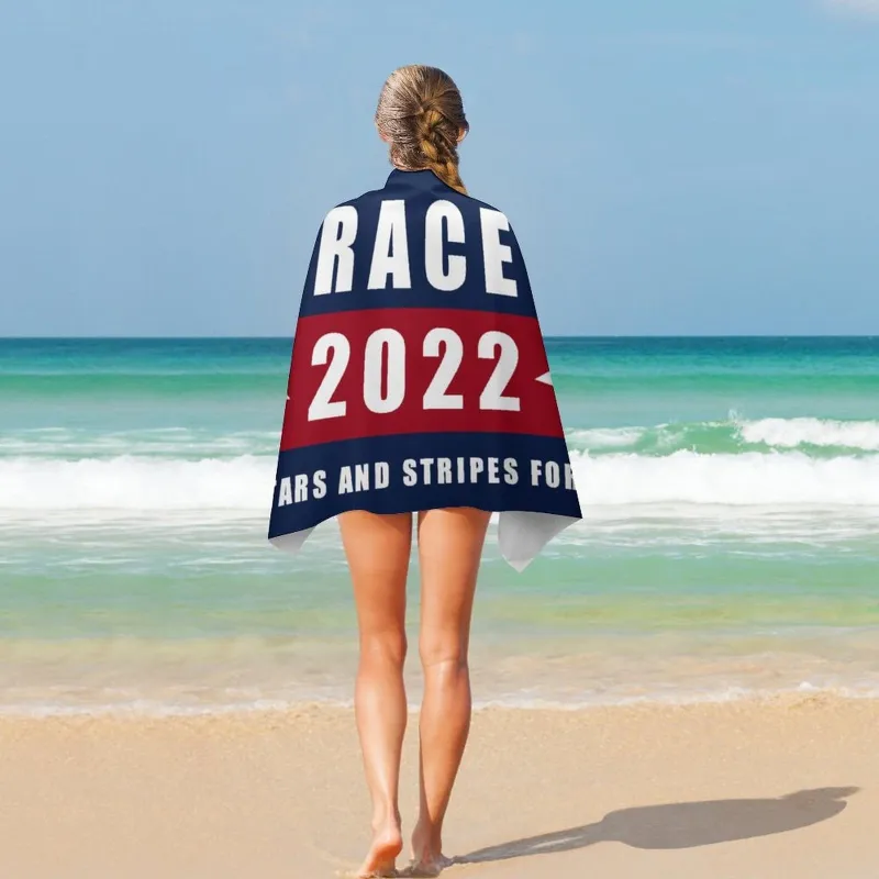 Custom Name 2022 Stars and Stripes Beach&Bath Towel