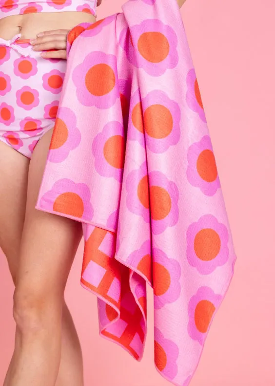 Disco Daisy Pool Towel: Reversible