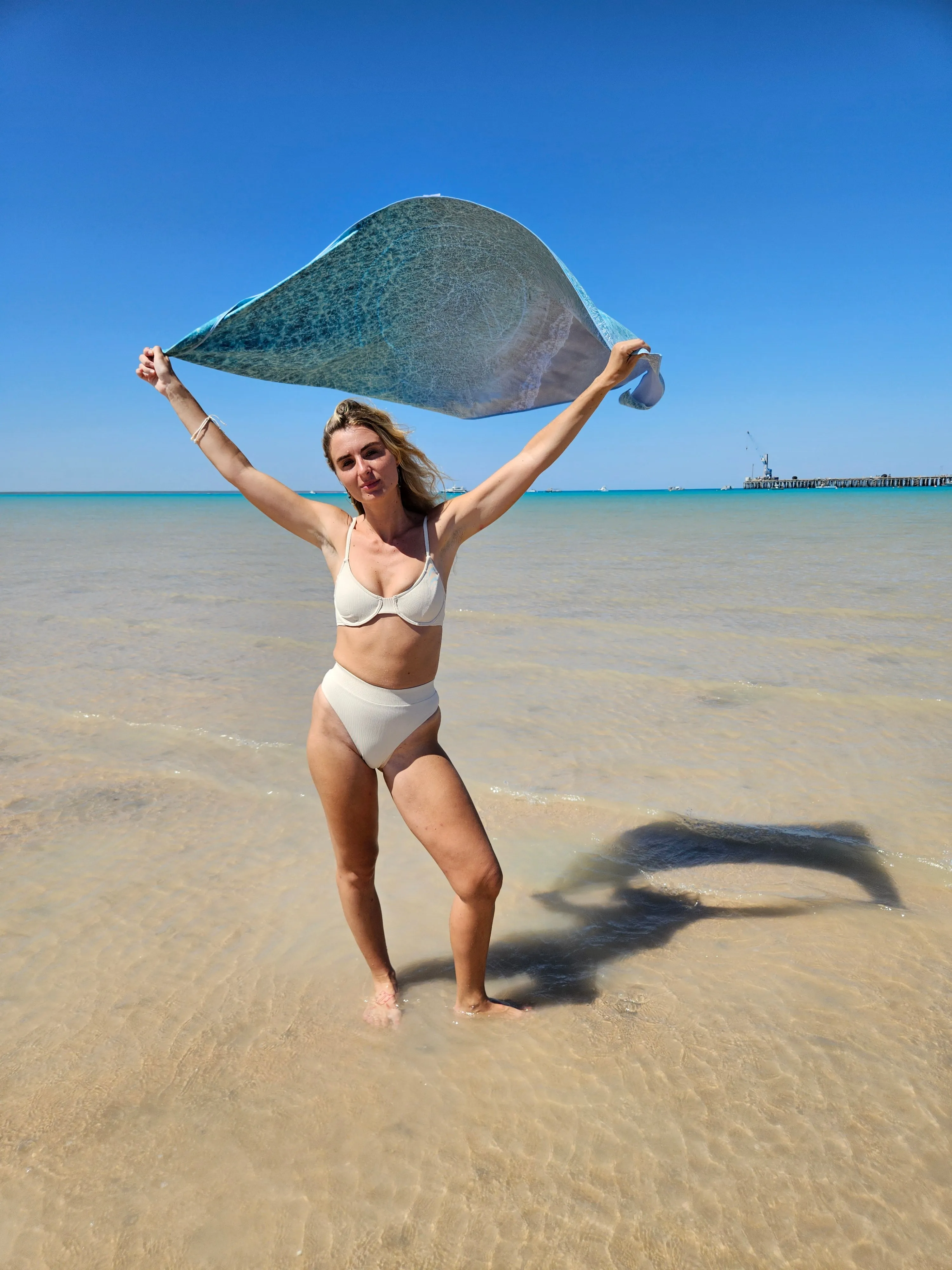 Drone Beach Towel | Sand Free Towel | Sandy Toes Beachwear