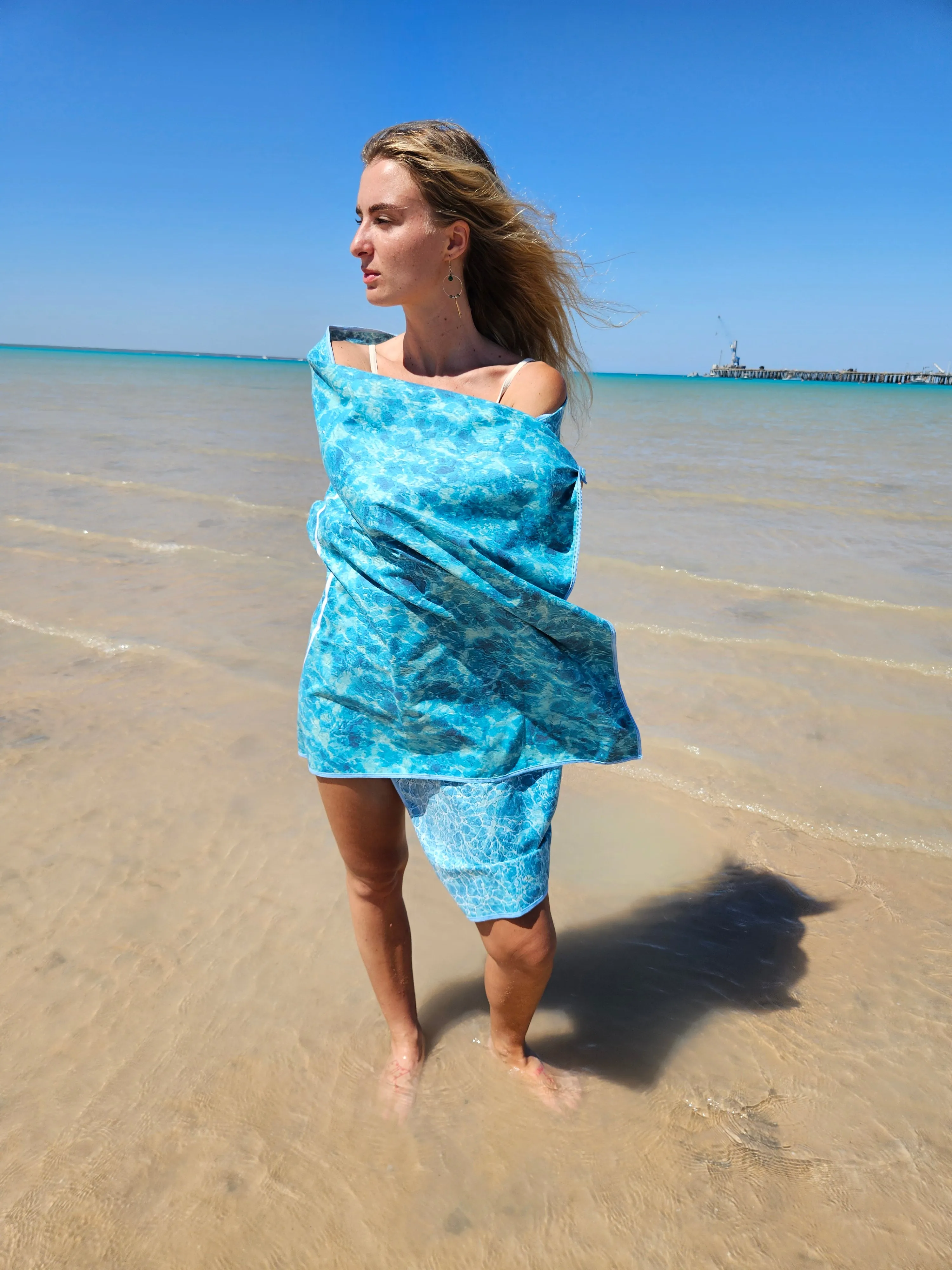 Drone Beach Towel | Sand Free Towel | Sandy Toes Beachwear