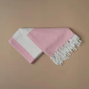 Eco-Friendly Organic Bath Towel with Plant-Based Dyes • Manjistha Pink •