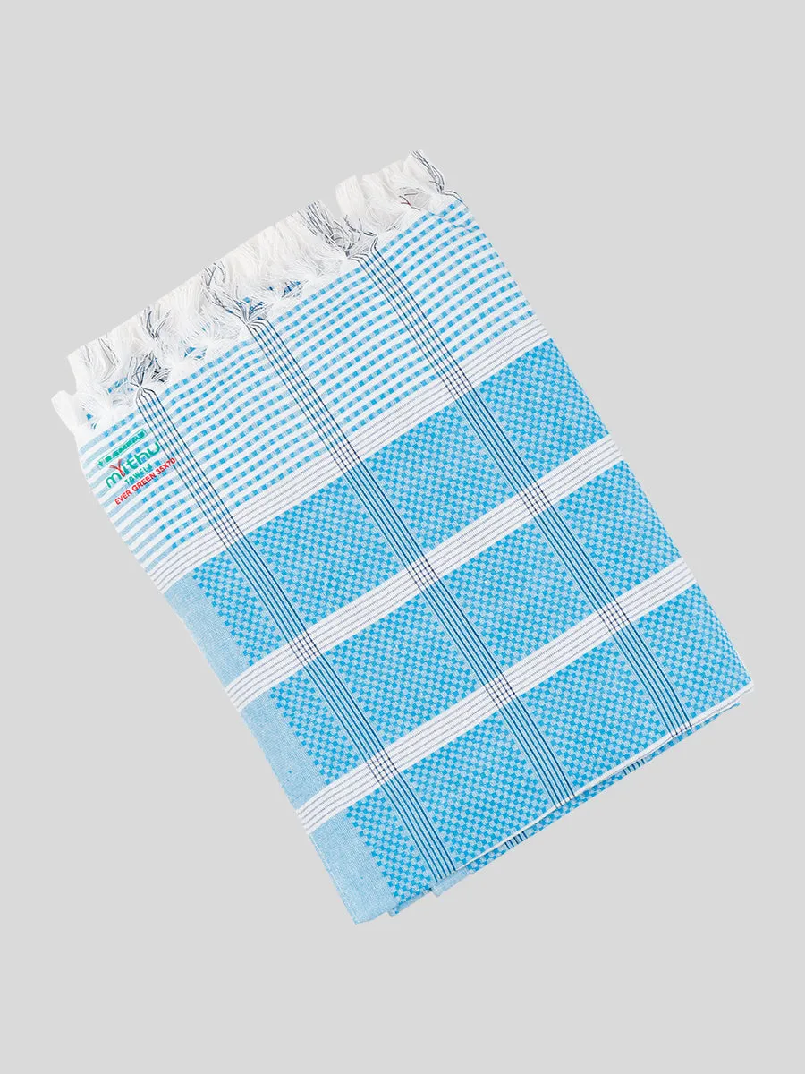 Evergreen Special Checked Bath Towel Colour (Pack of 2)