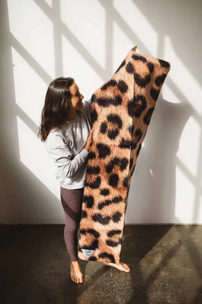 Foldable Suede Yoga Mat Leopard Yune Yoga Travel Mat