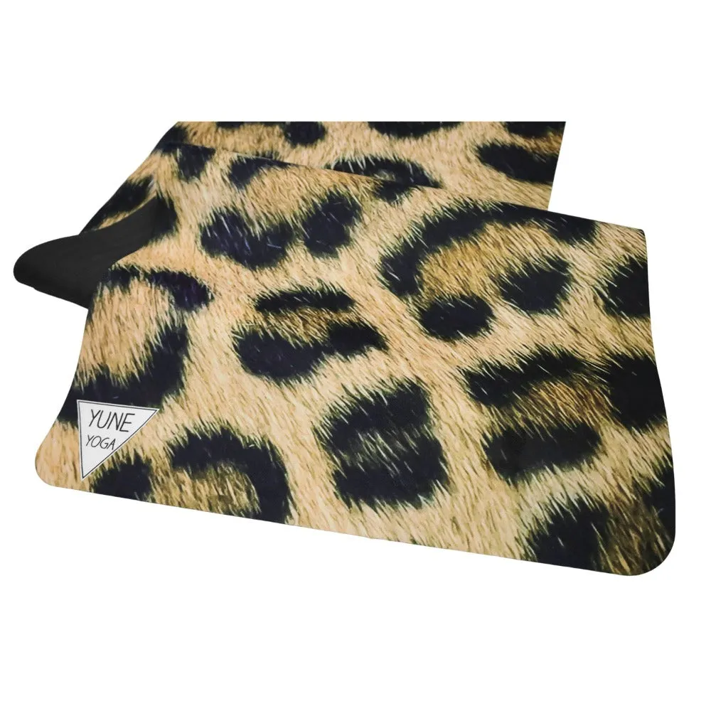 Foldable Suede Yoga Mat Leopard Yune Yoga Travel Mat