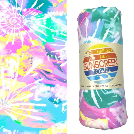 Full Size UPF 50  Sunscreen Beach Towels