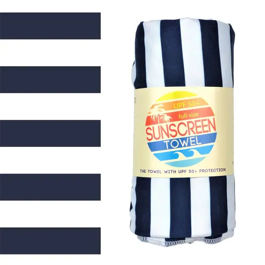 Full Size UPF 50  Sunscreen Beach Towels