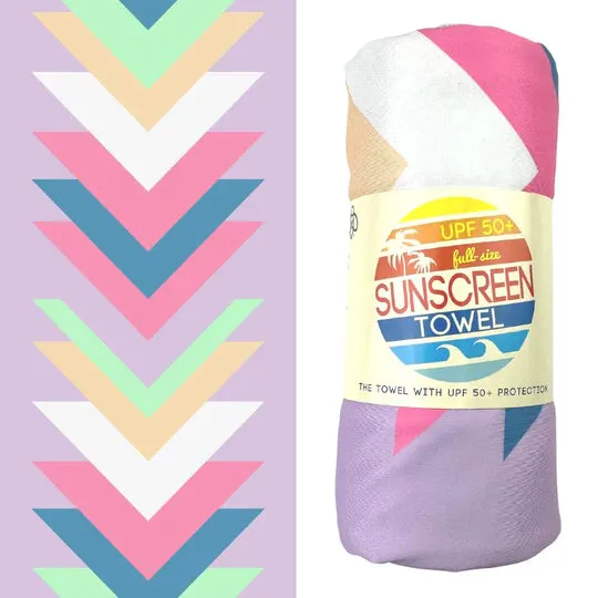 Full Size UPF 50  Sunscreen Beach Towels