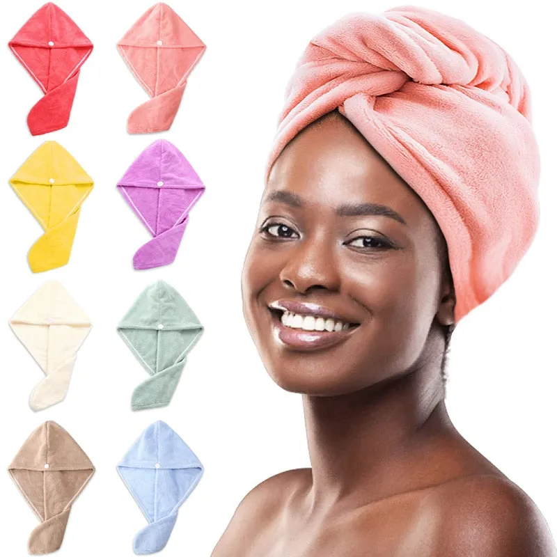 Hair Wrap Towel  - Quick Drying, Microfiber Towel for Hair