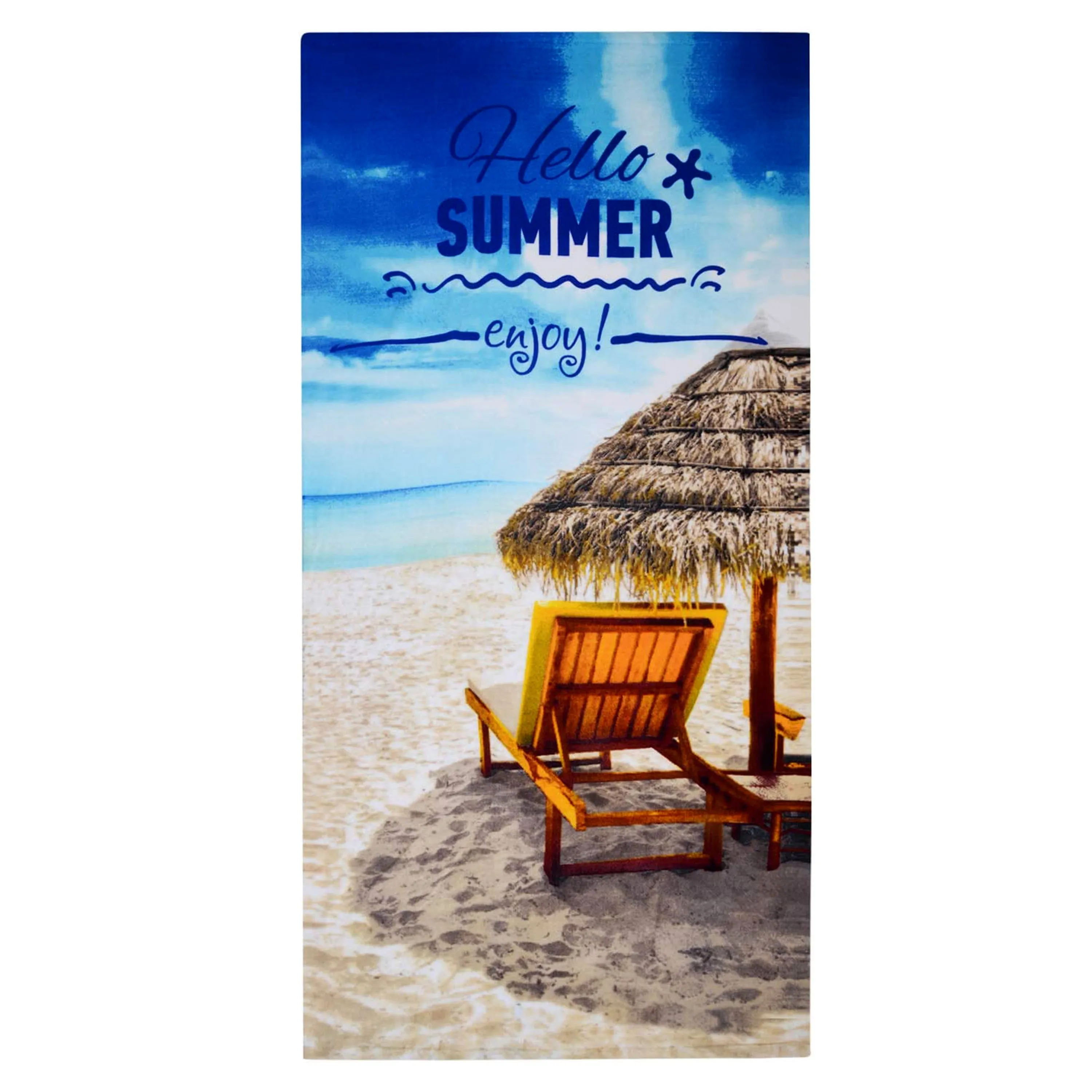 Hello Summer Design Large Towel