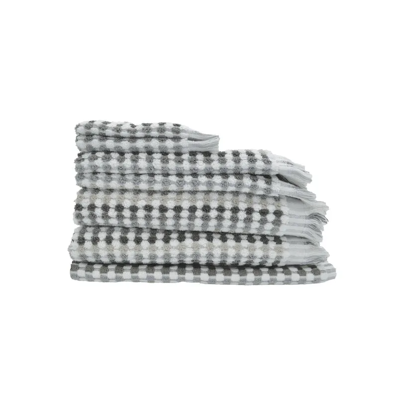 Jenny Mclean Pom Pom 7 Piece Grey Towel Pack